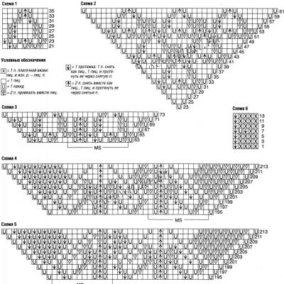 Кружевной платок, схемы Кружевной платок, схемы