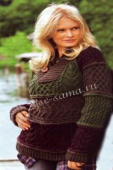 Мужской узорчатый пуловер Мужской узорчатый пуловер