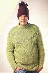 Мужской зеленый свитер Мужской зеленый свитер