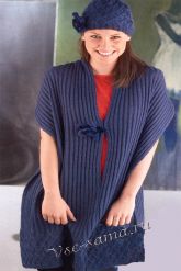 Накидка и шапочка с розами Накидка и шапочка с розами