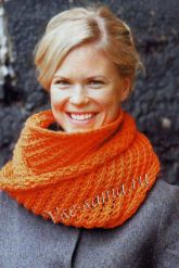 Оранжевый шарф-труба Оранжевый шарф-труба