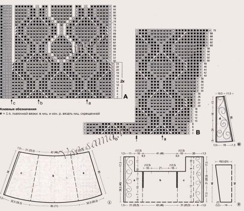 Пальто спицами с запахом, схема Пальто спицами с запахом, схема