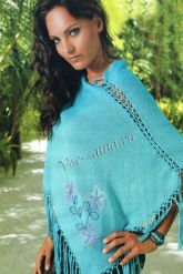 Пончо - Бирюзовый шарм Пончо - Бирюзовый шарм