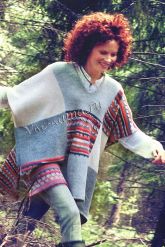 Пончо из квадратов Пончо из квадратов