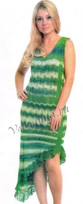 Сарафан спицами и крючком Сарафан спицами и крючком