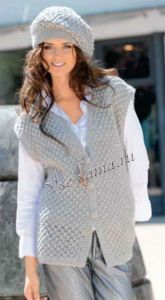 Серый жилет и шапка Серый жилет и шапка