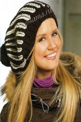 Шапка с патентным узором Шапка с патентным узором