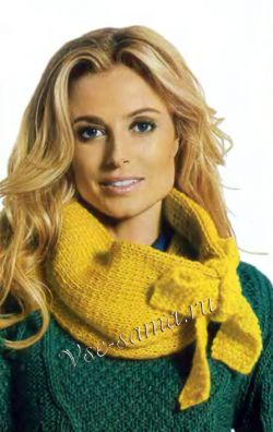 Шарф с бантом, фото Шарф с бантом, фото