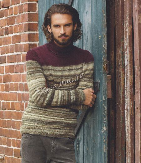 Свитер с высоким воротником-стойкой, фото Свитер с высоким воротником-стойкой, фото