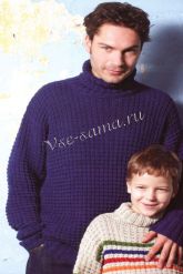 Свитер синего цвета Свитер синего цвета