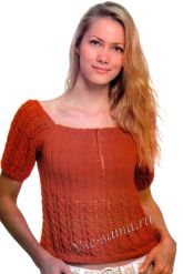 Топ - косы спицами Топ - косы спицами