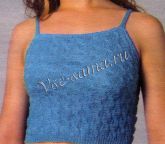 Топ спицами бирюзового цвета Топ спицами бирюзового цвета