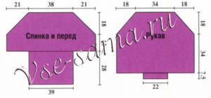 Туника с широкими рукавами, выкройка Туника с широкими рукавами, выкройка