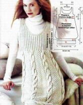 Туника-сарафан с витым узором