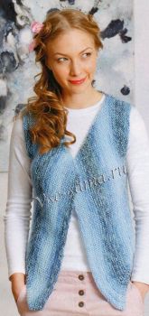 Вязание жилета спицами Вязание жилета спицами