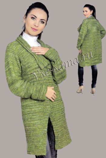 Зеленое полупальто, фото Зеленое полупальто, фото