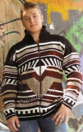 Жакет мужской спицами на молнии Жакет мужской спицами на молнии