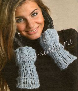 Ажурные митенки Ажурные митенки