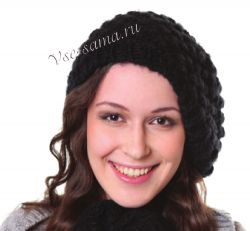 Берет с узором Крупное букле, фото Берет с узором Крупное букле, фото