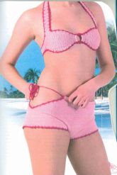 Купальник Роза и фуксия