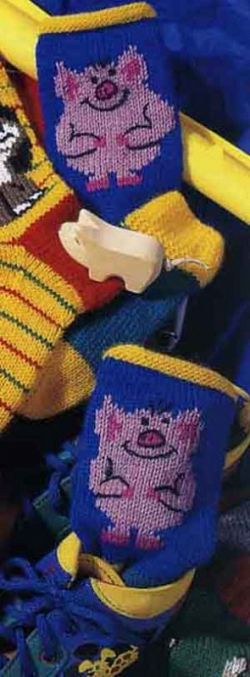 Детские носки с поросятами