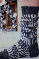 Двухцветные гольфы-носки Двухцветные гольфы-носки