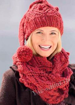 Красный комплект с шишечками, фото Красный комплект с шишечками, фото