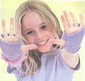 Лиловые митенки