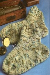 Носки, связанные на двух спицах Носки, связанные на двух спицах