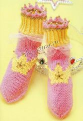 Пинетки спицами для принцессы Пинетки спицами для принцессы