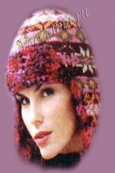 Шапочка-ушанка в стиле нордик Шапочка-ушанка в стиле нордик