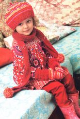 Шарф, шапочка и варежки Шарф, шапочка и варежки