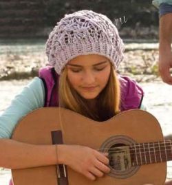 Сиреневый берет спицами Сиреневый берет спицами