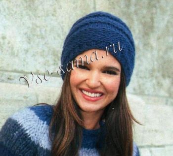 Темно-синяя шапочка, фото Темно-синяя шапочка, фото