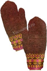 Варежки коричневые Варежки коричневые
