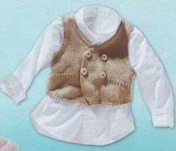 Бежевый жилет на ребенка Бежевый жилет на ребенка