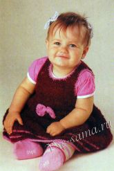 Бордовое платье для малышки Бордовое платье для малышки