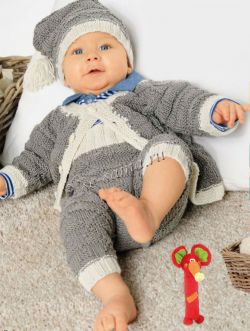 Cepo-белые жакет, штанишки и шапочка Cepo-белые жакет, штанишки и шапочка