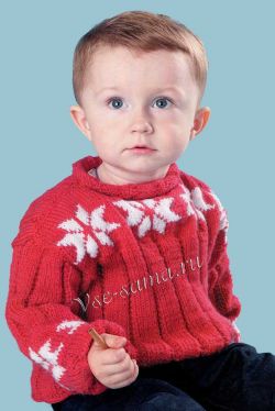 Cвитер со снежинками Cвитер со снежинками