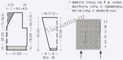 Двухцветный пуловер спицами для мальчика, схема Двухцветный пуловер спицами для мальчика, схема