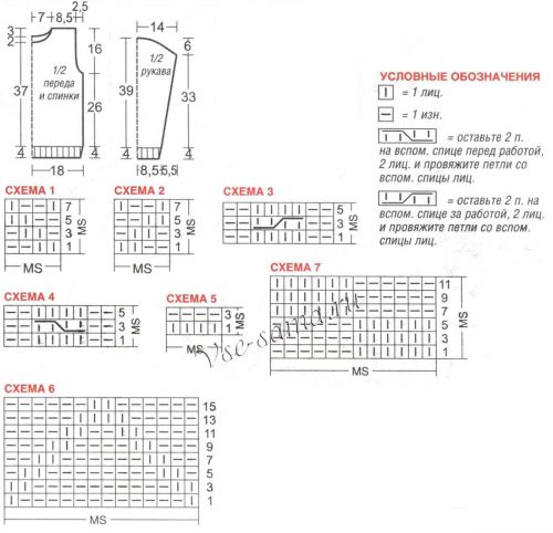 Джемпер спицами для девочки, схемы Джемпер спицами для девочки, схемы