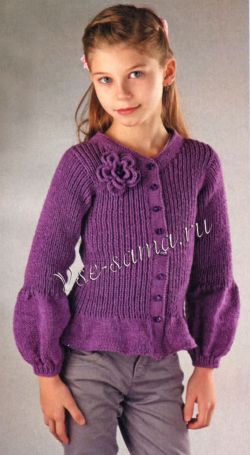 Фиалковый жакет с цветком Фиалковый жакет с цветком