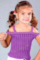 Фиолетовый топ с косами Фиолетовый топ с косами