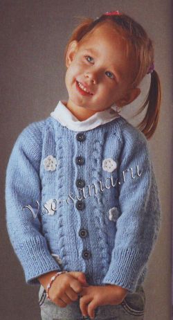 Голубой жакет с цветочками Голубой жакет с цветочками