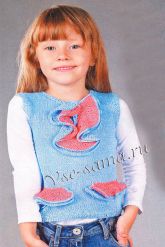 Голубой топ с оборками Голубой топ с оборками