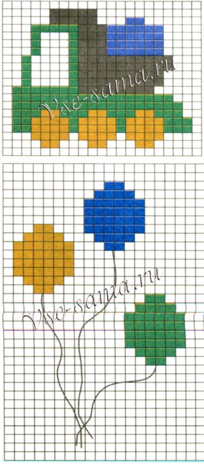 Жакет детский с вышивкой, схема вышивки