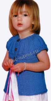 Кофточка для девочки спицами - прелестница Кофточка для девочки спицами - прелестница