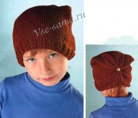 Коричневая шапка Коричневая шапка