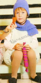 Костюм Снеговика спицами Костюм Снеговика спицами