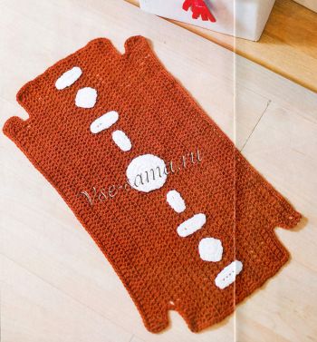 Коврик крючком Лезвие Коврик крючком Лезвие